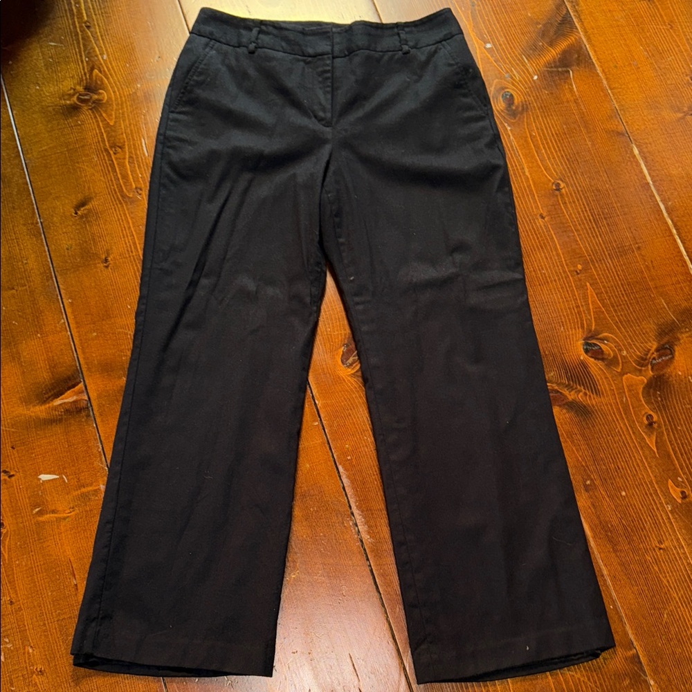 Talbots Black Straight Leg Pants petite